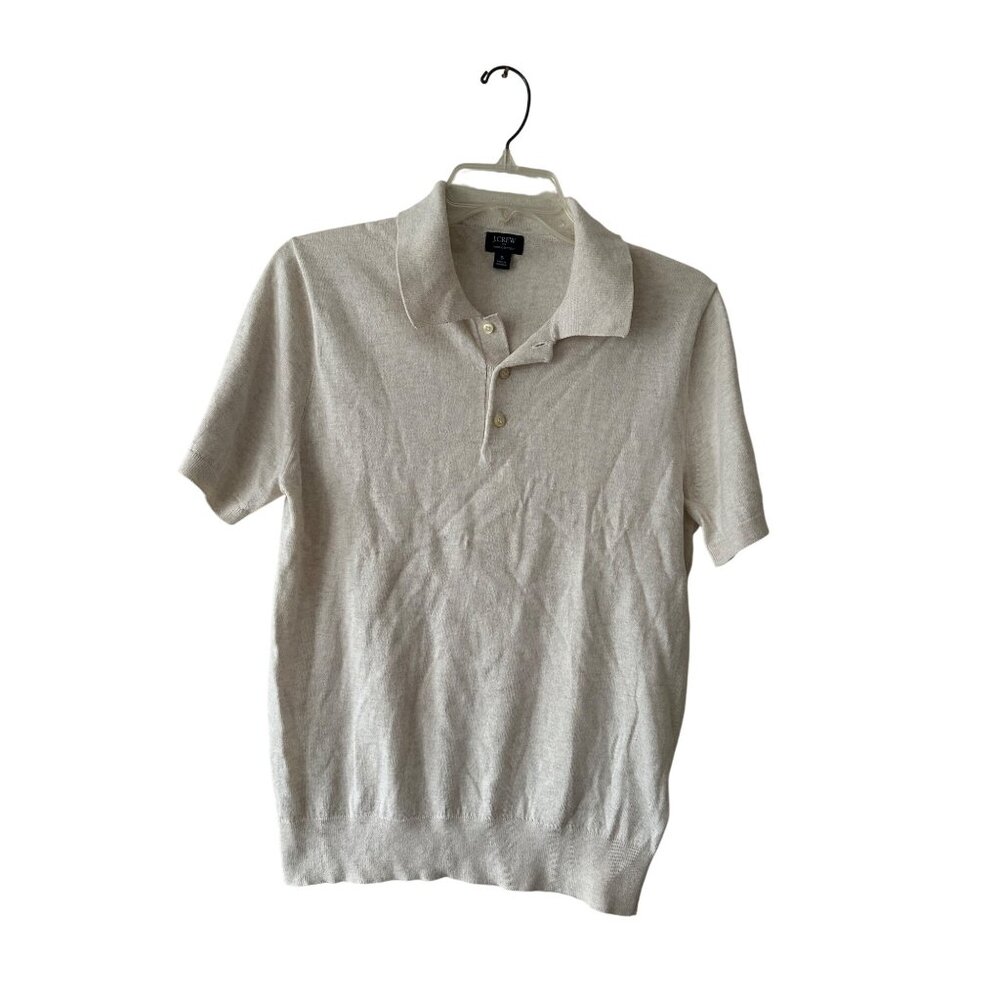 J. Crew Factory Cream Polo Shirt